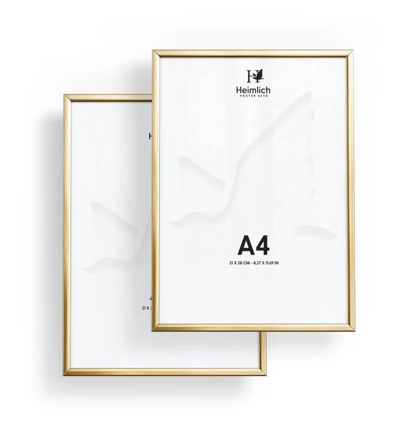 Bilderrahmen Alu Gold [Doppelpack 2 STK.]