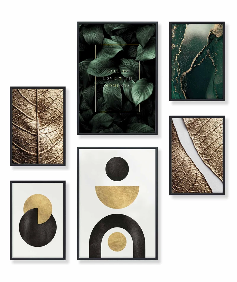Abstrakt Gold Geometrisch
