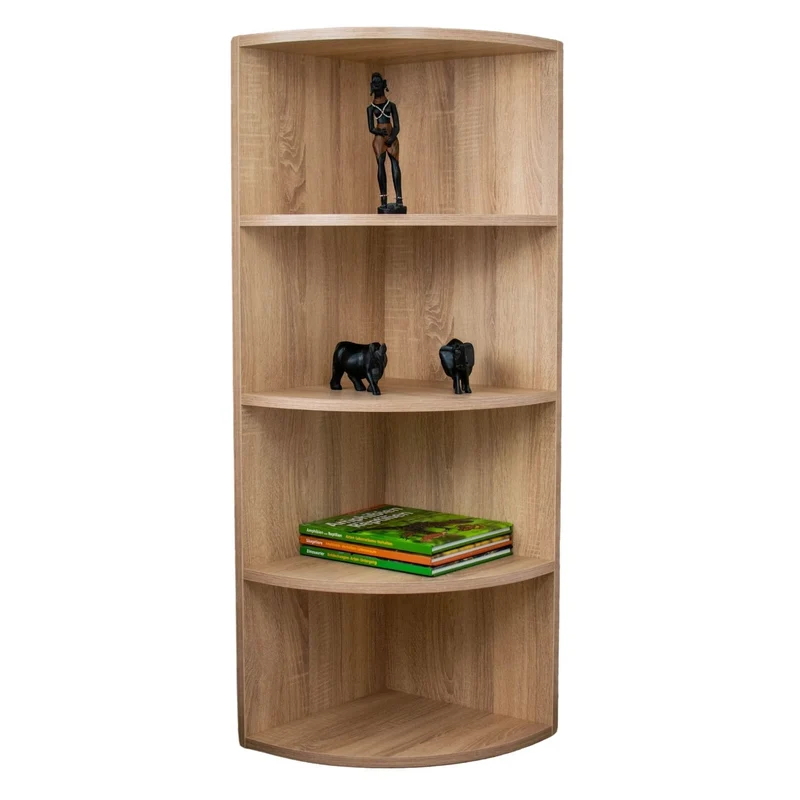 B-Ware Coemo Eckregal Corner 120 aus Holz 4 Etagen