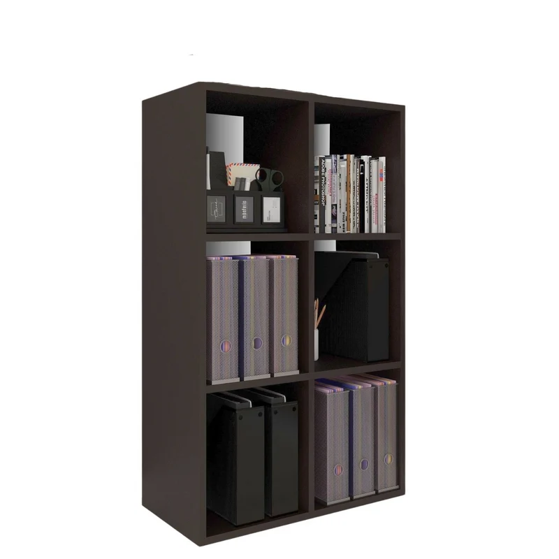 Coemo Aktenregal Delta-6 MDF Standregal 6 Fächer