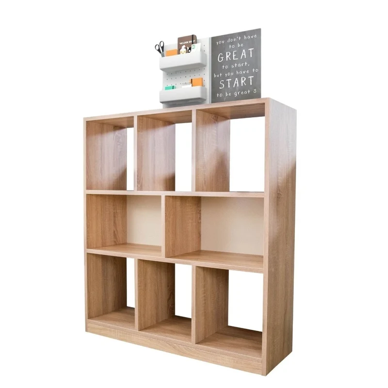 Coemo Raumteiler Split aus Holz 3 Etagenregal 8 Fächer