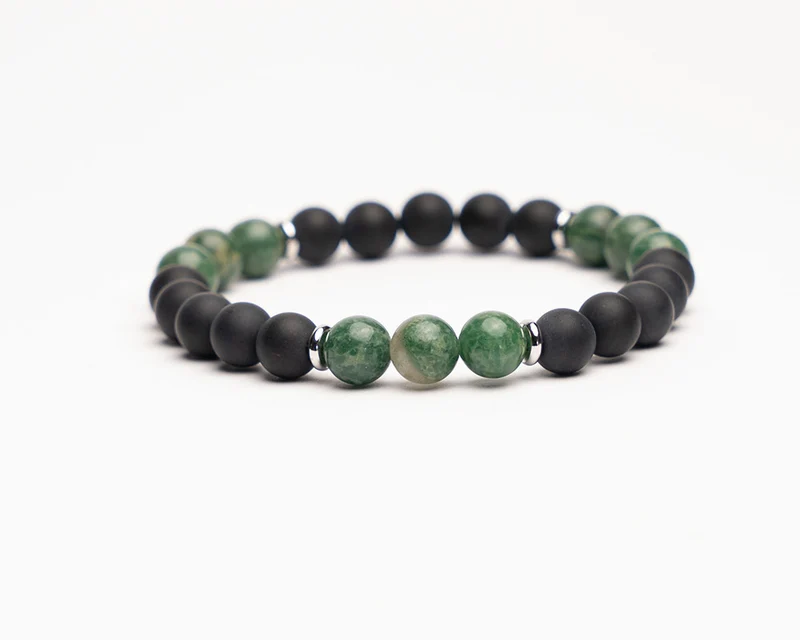 Edelstein Armband | Jade und Schwarzer Onyx