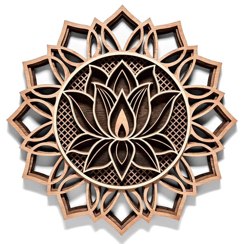 Wandbild Lotusblume ø50cm Wandbild