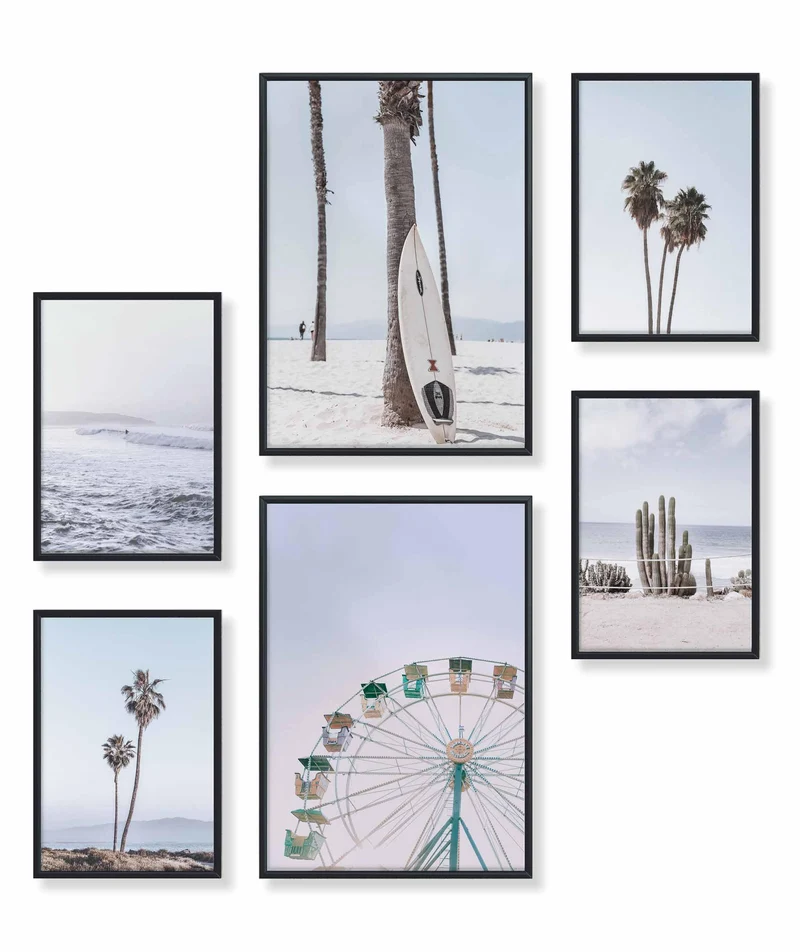 Pastell Surf Palmen