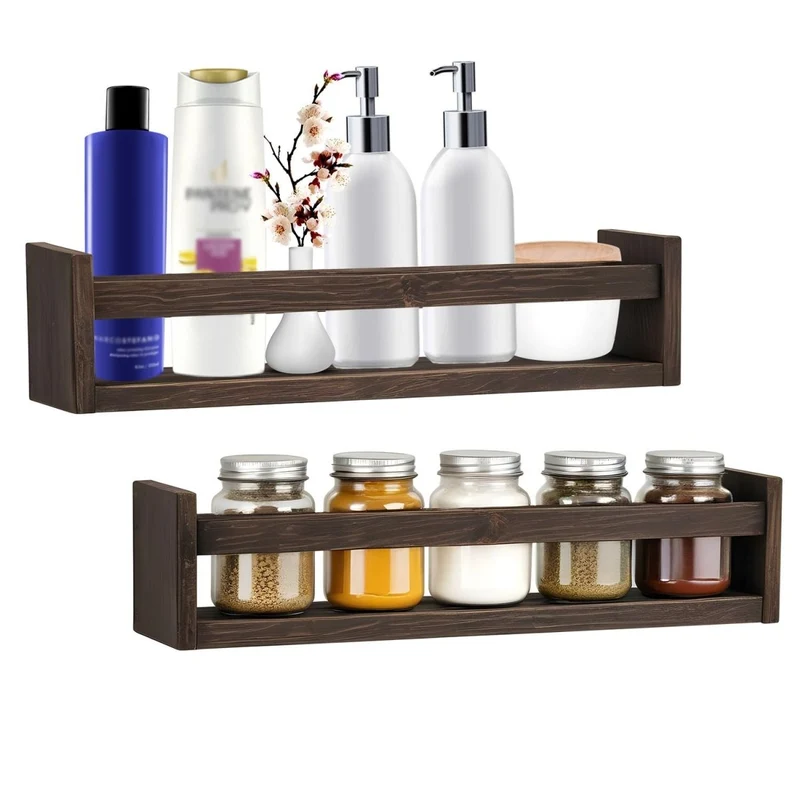 Mein-Regal Wandregal Alma Rustikal Set 2 Stk. aus Holz