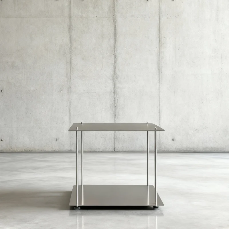 MODULUM - Edelstahl - 2 Fachböden