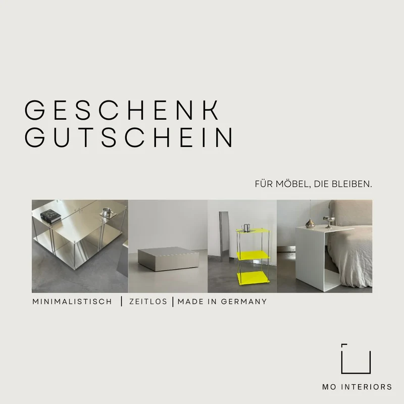 MO INTERIORS GESCHENKGUTSCHEIN