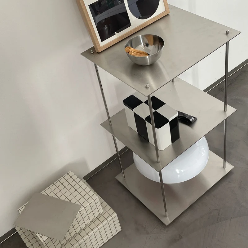 MODULUM - Edelstahl - 3 Fachböden