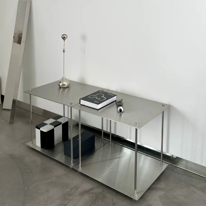 MODULUM - modulares Low-Board aus Edelstahl - 2 Module