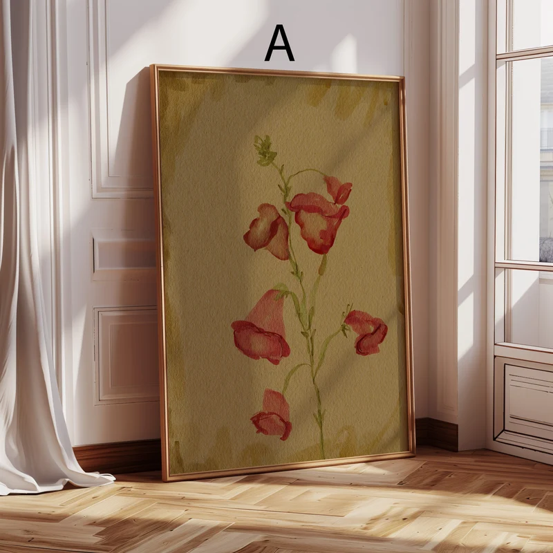 Poster Blumen · Geschenkidee · Wandbilder · Dekoprint ohne Rahmen