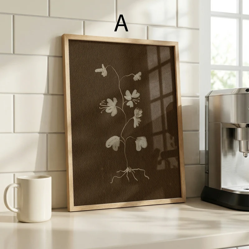 Blumen Poster · Moderne Wandbilder fürs Wohnzimmer · Dekoprint ohne Rahmen