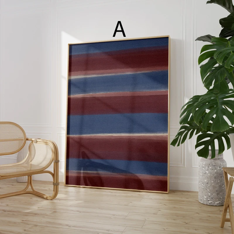 Kariertes Poster · Karo Muster Wandbild · Vintage Wanddeko · Geschenkidee · Dekoprint ohne Rahmen