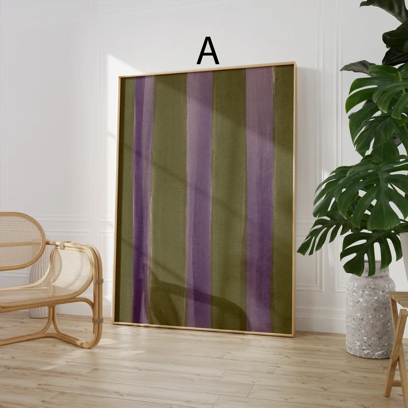 Kariertes Poster · Karo Muster Wandbild · Vintage Wanddeko · Geschenkidee · Dekoprint ohne Rahmen