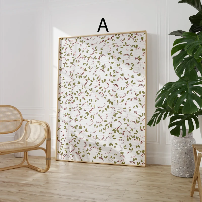 Blumen Poster · Geschenkidee · Florales Wandbild · Vintage Wanddeko · Dekoprint ohne Rahmen