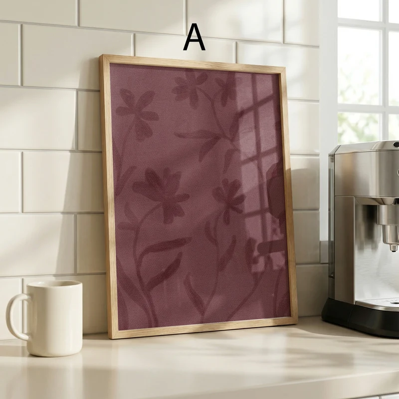 Blumen Poster · Florale Wandbilder · Vintage Wanddeko · Dekoprint ohne Rahmen