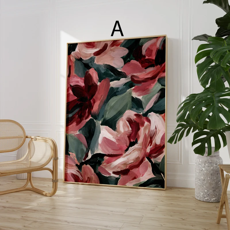 Landschaft Poster Wandbilder · Blumen Natur Bilder · Wohnzimmer Deko ohne Rahmen