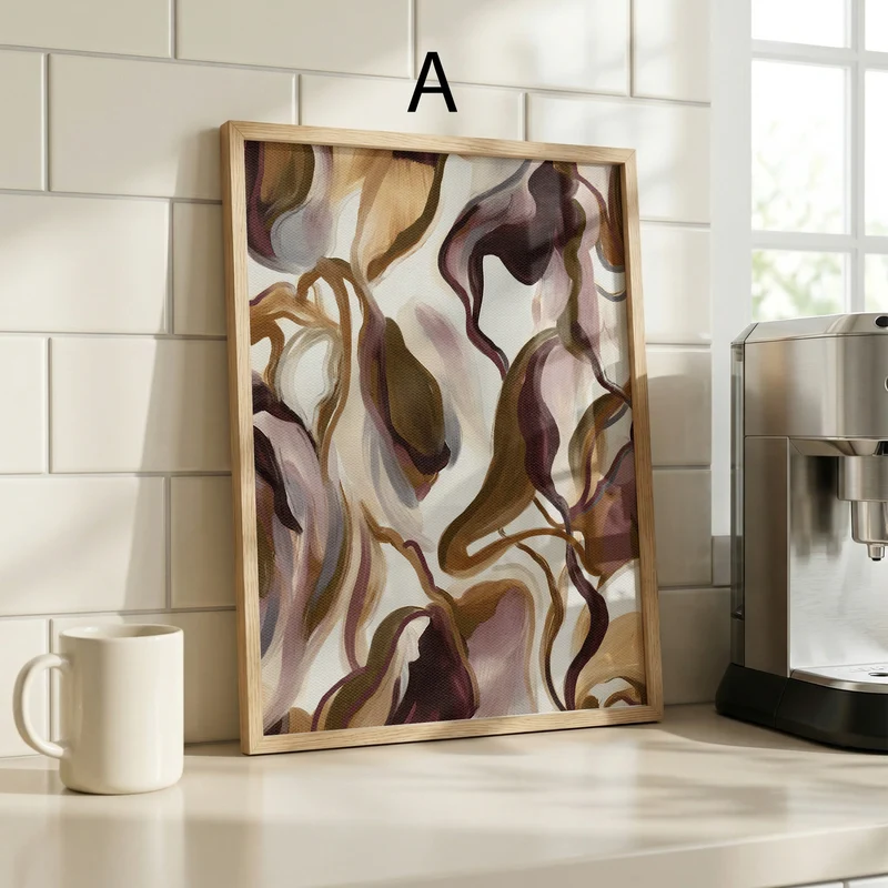 Blumen Poster Wandbilder · Botanische Bilder · Wohnzimmer Deko ohne Rahmen