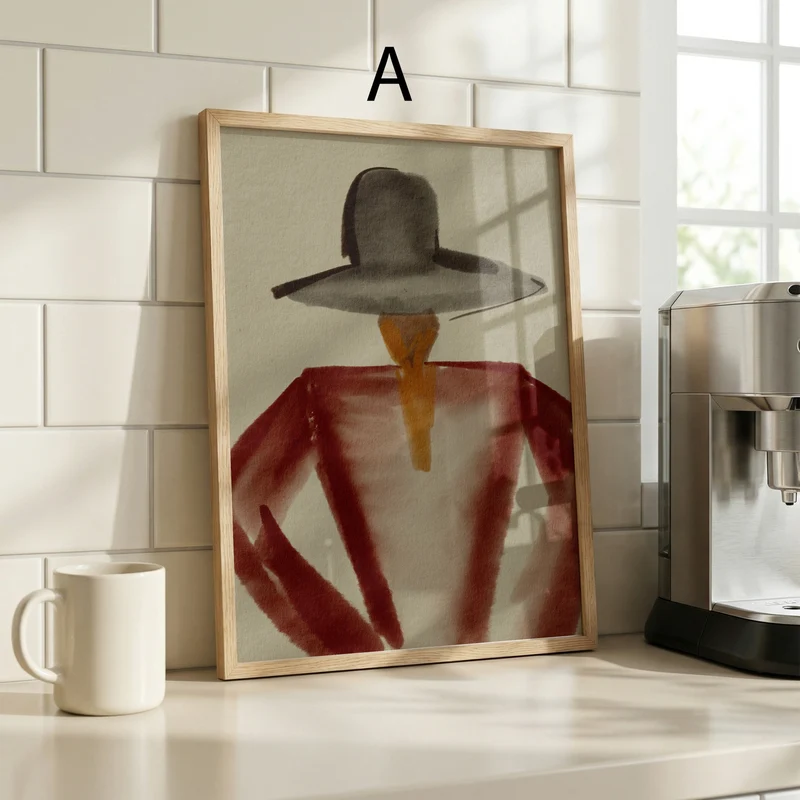 Poster Wandbilder Wohnzimmer · Abstrakte Kunst Art Deco · Moderne Bilder ohne Rahmen