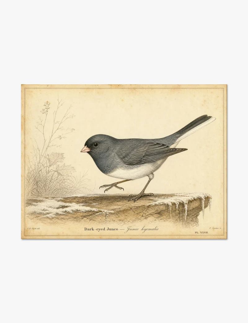 Dark-eyed Junco Study Art Print
