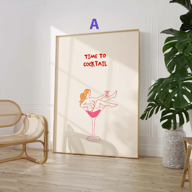 Italian Summer Poster · Geschenkidee · Minimalistisches Mediterranean Style Design · Urban Kunst · Moderne Wanddeko · Print ohne Rahmen