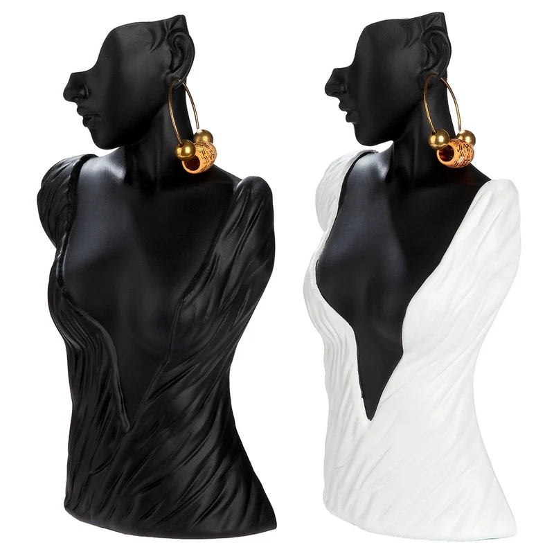 Dekofigur Frauenbüste Cleo modernes Wohnaccessoire 2er Set