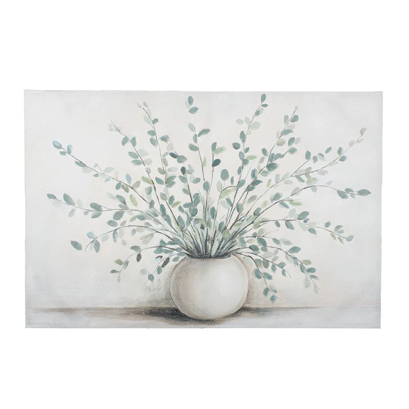 Bild Vase mit Eukalyptus 120x80cm