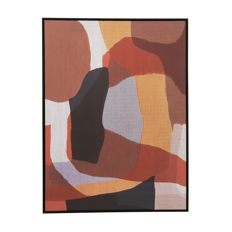 Biru Wandbild abstrakt geometrisch mehrfarbig 60x80 cm