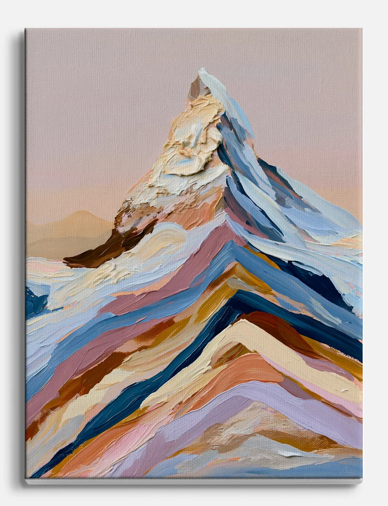 Painted Peak at Dusk Canvas Print