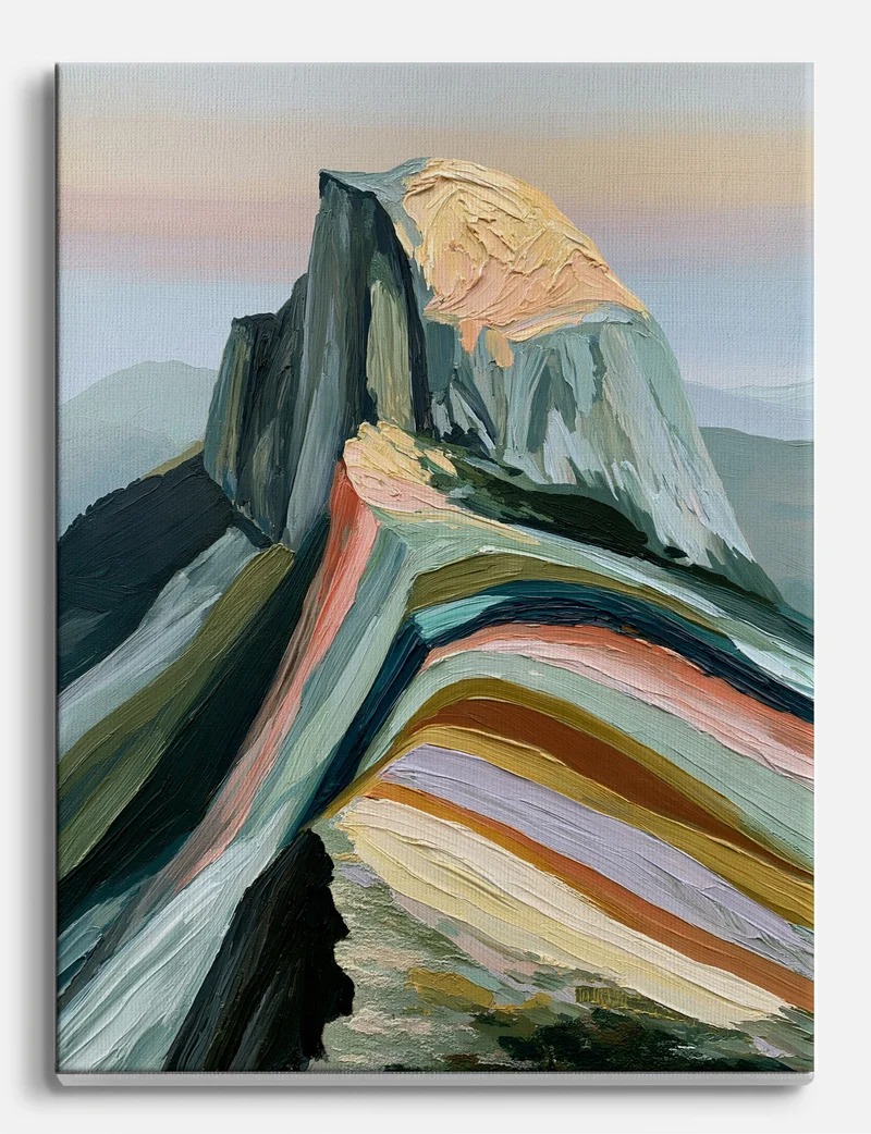 Half Dome Ridge in Colour Canvas Print