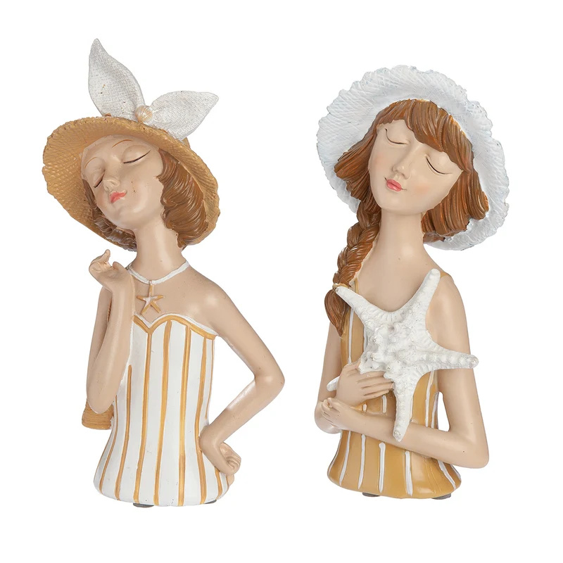 Dekofigur Lady Louise Strandfigur Frau Sommer Dekoration Maritim