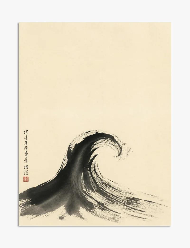 Ink Wave Art Print