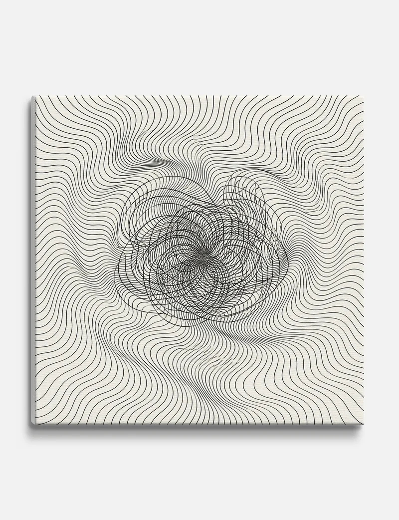 Spiral Line Vortex Canvas Print