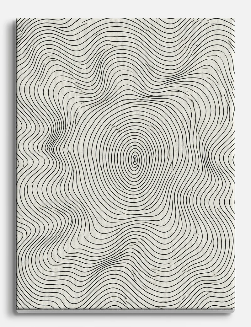 Ripple Lines No.1 Canvas Print
