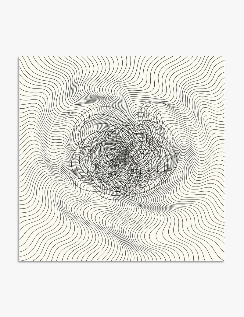 Spiral Line Vortex Art Print