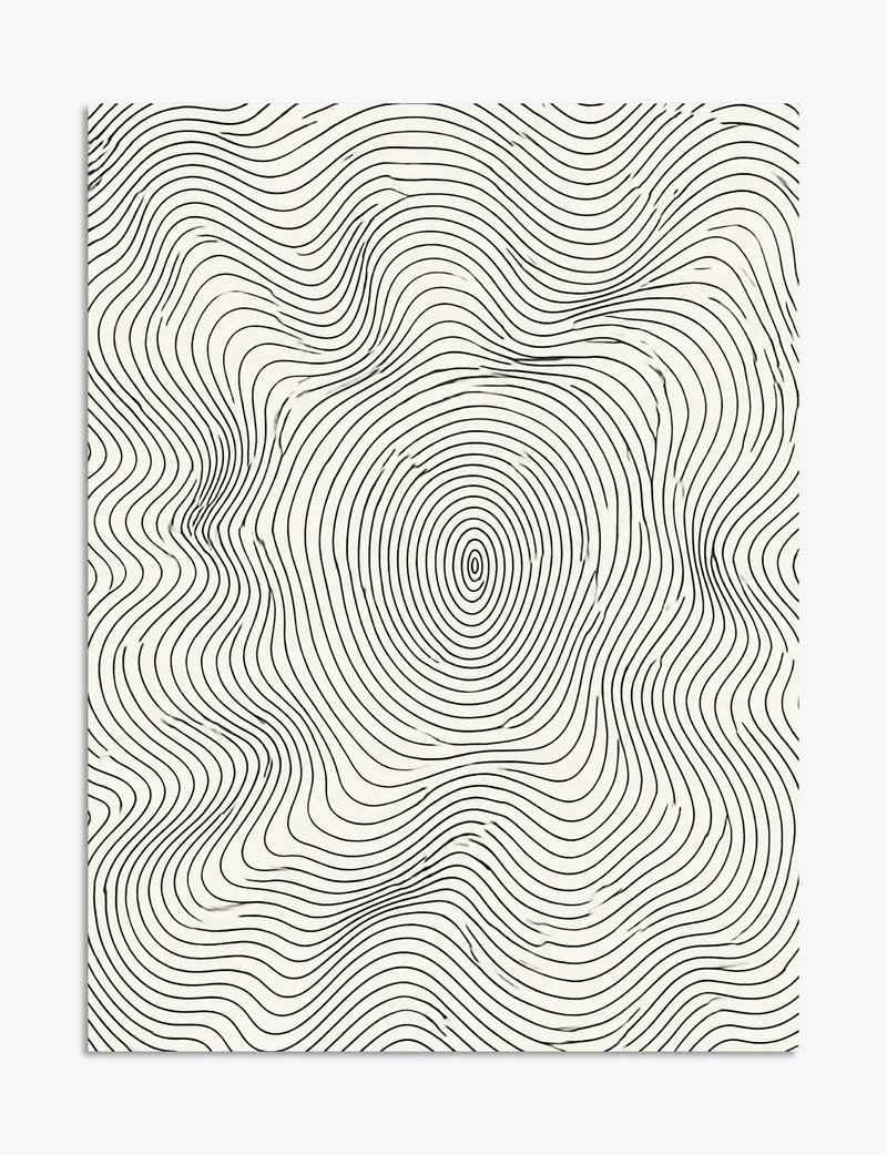 Ripple Lines No.1 Art Print