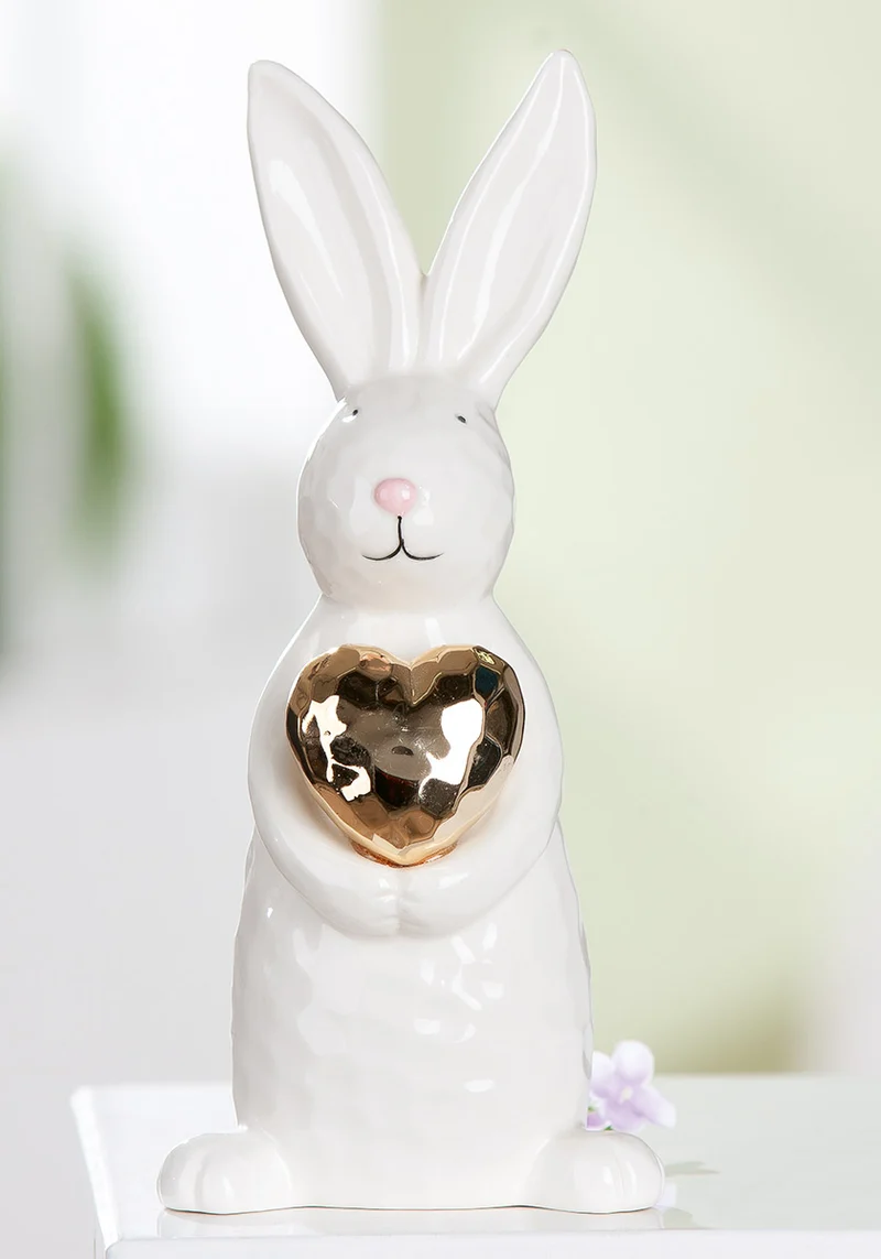 Osterhase Hoppy Herz Dekofigur