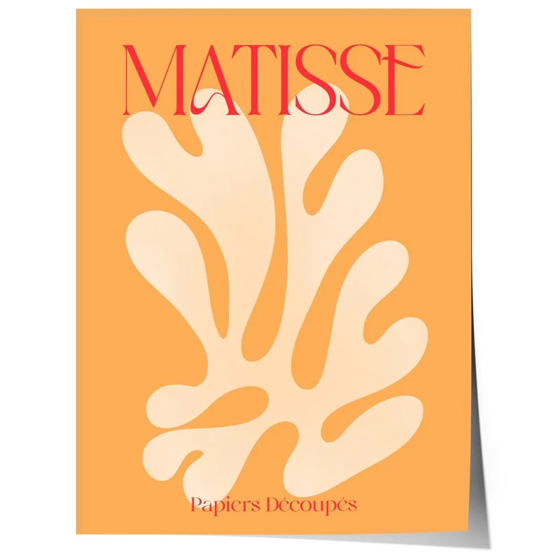 Henri Matisse Poster · Papiers Découpés Korallenform · Abstrakte Moderne Kunst · Print ohne Rahmen