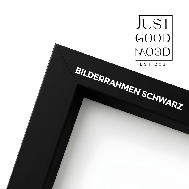 Bilderrahmen aus stabilem MDF-Holz mit Acrylglas – Weiß Schwarz Ahorn Eiche · mit gratis Nägeln