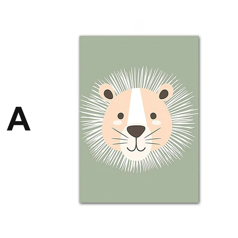 Poster Kinderzimmer Dschungel Tiere · Kinderzimmer Bilder · Wand Deko · Kunst Druck · Deko Print · ohne Rahmen