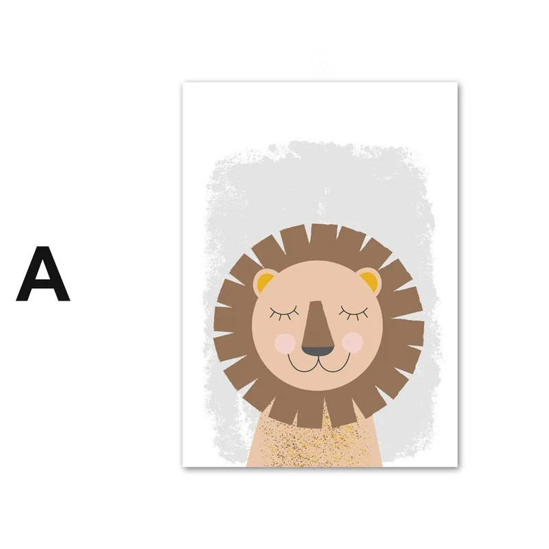 Poster Kinderzimmer Dschungel Tiere Alphabet · Kinderzimmer Bilder · Wand Deko · Kunst Druck · Deko Print · ohne Rahmen