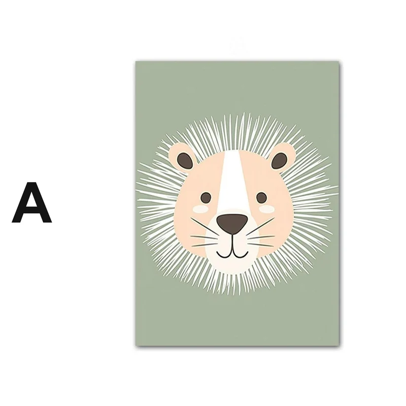 Poster Kinderzimmer Dschungel Tiere · Kinderzimmer Bilder · Wand Deko · Kunst Druck · Deko Print · ohne Rahmen
