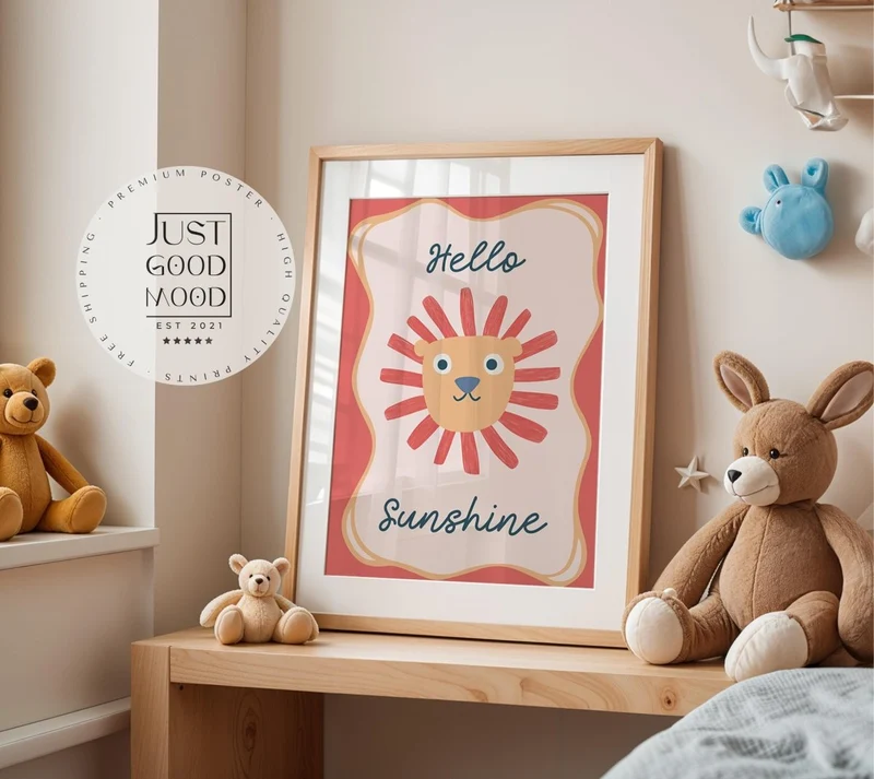 Poster Kinderzimmer Girl Power · Im Literally Just a Girl · Lustiger Spruch für Mädchenzimmer · Statement-Deko · Dekoprint ohne Rahmen