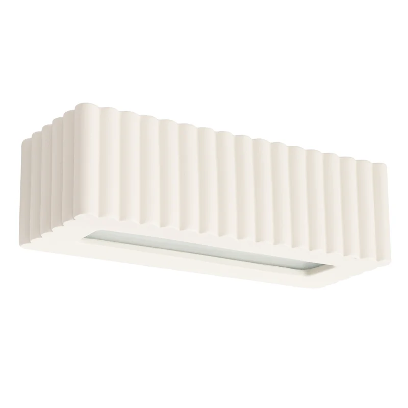 Wandleuchte Keramik RIGATA beige