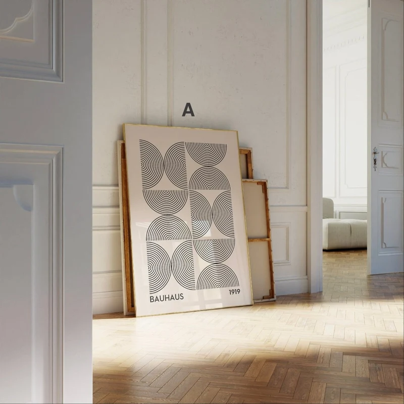 Bauhaus Ausstellung Poster · Geschenkidee · Bauhaus Design · Bauhaus Wandkunst · Wand Deko · Deko Print ohne Rahmen
