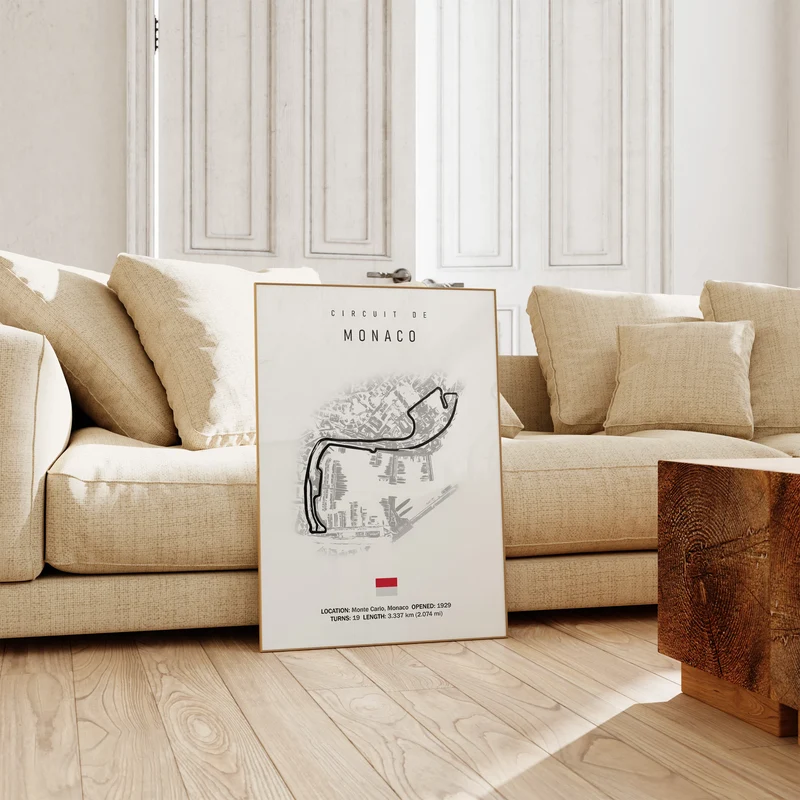Formel 1 Rennstrecken Poster 2026 · Geschenkidee · Monaco Spa · Deko Print ohne Rahmen