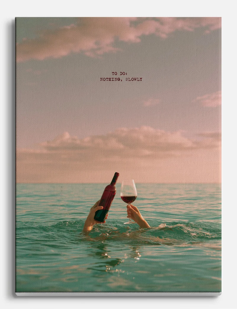 To Do: Nothing, Slowly Canvas Print