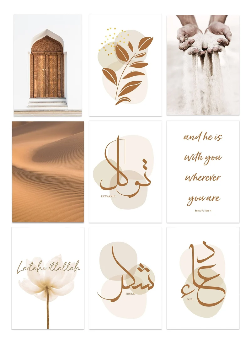 Poster Kalligraphie Boho Abstrakt · Wandbilder Wohnzimmer & Schlafzimmer · Deko Print Bilder · ohne Rahmen