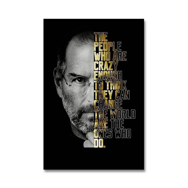 Poster Motivation Zitate Bill Gates Warren Buffet Steve Jobs · Wand Deko Print · ohne Rahmen