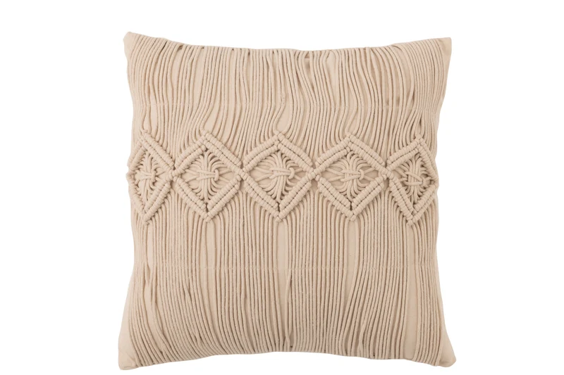 4er Set 'Cosy' Kissen, Groß und Quadratisch in Beige - Der Inbegriff von Komfort und Stil