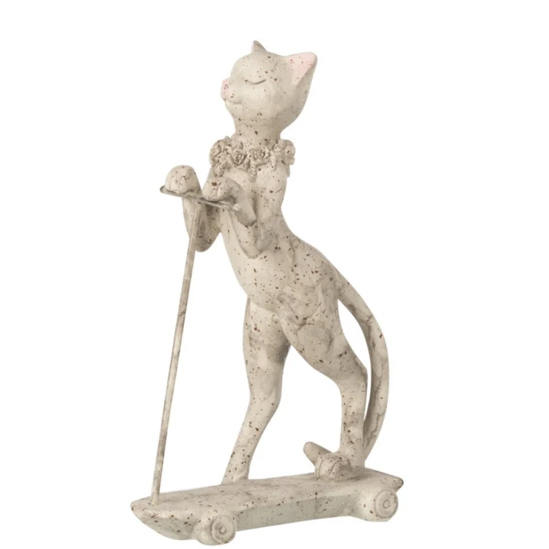 Katze auf einem Roller Figur